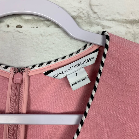 Diane Von Furstenberg LeeLou Pink Cocktail Dress 2 - Picture 9 of 13